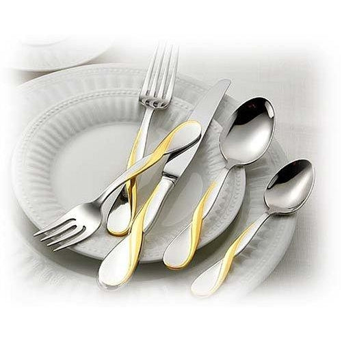 Oneida Golden Aquarius 45 Piece Fine Flatware Set, Service for 8 | Extra 30% Off Code FF30 | Finest Flatware