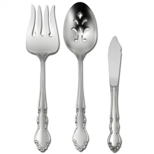 Oneida Satin Dover 3 Piece Serving Set | Extra 30% Off Code FF30 | Finest Flatware